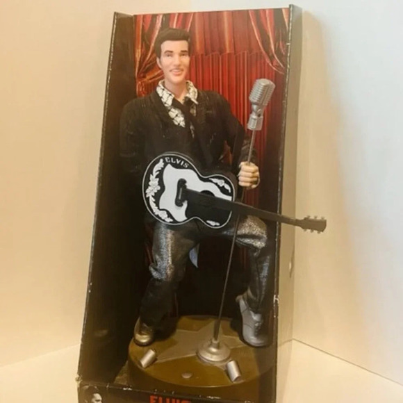 Elvis Presley Santas Best Musical Animation Figure Dancing All Shook Up Town - Picture 1 of 10